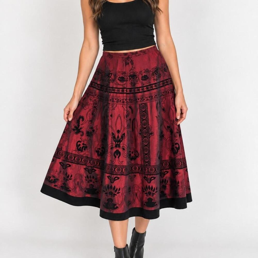 Dressbarn collection burgundy and black